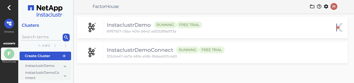 Kafka and Kafka Connect Clusters